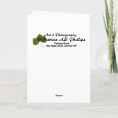 可愛いアラスカンマレー子犬の頭チルト写真 カード (裏面)