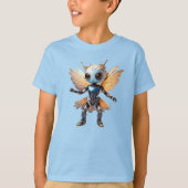 可愛いアリの女の子が踊るロボット・ピクシー Tシャツ (正面)