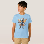可愛いアリの女の子が踊るロボット・ピクシー Tシャツ (正面フル)
