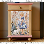 可愛いアリスモインスパイアザイクポートレートEC1Lデコページ 薄葉紙