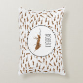 可愛いアリ柄名前をカスタムするキッズ アクセントクッション (正面(垂直))