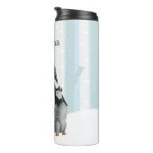 可愛いアルキペンギン愛好家の名前を追加 タンブラー (回転右)