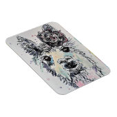 可愛いアルパラマアニマルウォーター色アートマグネット マグネット (右側)