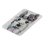 可愛いアルパラマアニマルウォーター色アートマグネット マグネット (左側)