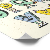 可愛いアルファベット ポスター (角)