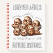 可愛いアングリン8かわいい可愛いパンゴリン ノートブック (正面)