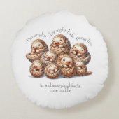 可愛いアングリン8かわいい可愛いパンゴリン ラウンドクッション (裏面)