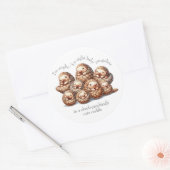 可愛いアングリン8かわいい可愛いパンゴリン ラウンドシール (封筒)