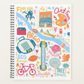 可愛いアン・アーバーミシガンお気に入りのモノ プランナー手帳 (正面)