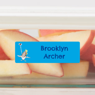 可愛いアーチグパーソナライズされたアニメ ラベル