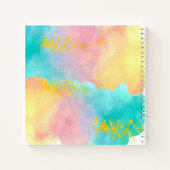 可愛いアーティスト絵を描ギフトのkid sketchbook journal ノートブック (裏面)