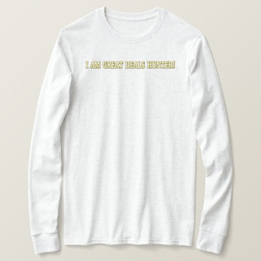 可愛いアートワークデザイン素晴らし「お得なハンター買」 Tシャツ (デザイン正面)