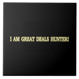 可愛いアートワークデザイン素晴らし「お得なハンター」。買今 タイル