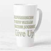 可愛いアートワークデザイン「失敗買体験」 カフェラテマグ (右アングル)