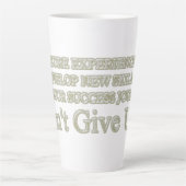 可愛いアートワークデザイン「失敗買体験」 カフェラテマグ (正面)