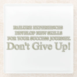 可愛いアートワークデザイン「失敗買体験」 ガラスコースター