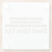 可愛いアートワークデザイン「失敗買体験」 ガラスコースター (裏面)