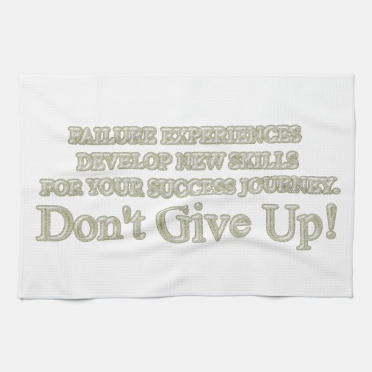 可愛いアートワークデザイン「失敗買体験」 キッチンタオル (横)