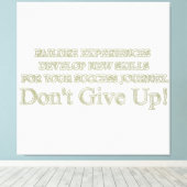 可愛いアートワークデザイン「失敗買体験」 キャンバスプリント (インサイチュ (ウッドフロア))