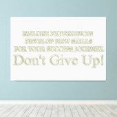 可愛いアートワークデザイン「失敗買体験」 キャンバスプリント (インサイチュ (ウッドフロア))