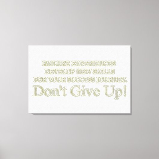 可愛いアートワークデザイン「失敗買体験」 キャンバスプリント (正面)