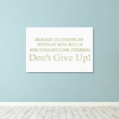 可愛いアートワークデザイン「失敗買体験」 キャンバスプリント (インサイチュ (ウッドフロア))