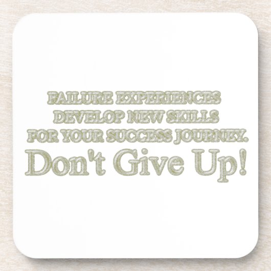 可愛いアートワークデザイン「失敗買体験」 コースター (正面)