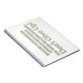 可愛いアートワークデザイン「失敗買体験」 ノートブック (右側)