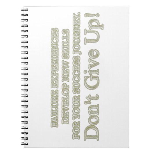 可愛いアートワークデザイン「失敗買体験」 ノートブック (正面)