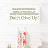 可愛いアートワークデザイン「失敗買体験」 横断幕 (インサイチュ)