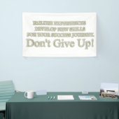 可愛いアートワークデザイン「失敗買体験」 横断幕 (トレードショー)