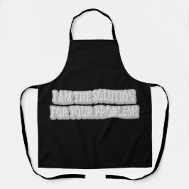 可愛いアートワークデザイン「私が解決策だ」買 エプロン