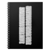 可愛いアートワークデザイン「私が解決策だ」買 ノートブック (正面)