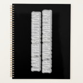 可愛いアートワークデザイン「私が解決策だ」買 プランナー手帳 (正面)