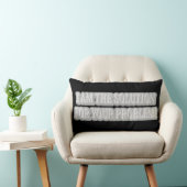 可愛いアートワークデザイン「私が解決策だ」買 ランバークッション (椅子)