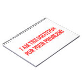 可愛いアートワークデザイン「私が解決策買」 ノートブック (左側)