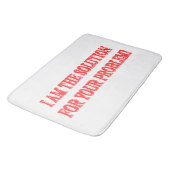 可愛いアートワークデザイン「私が解決策買」  バスマット (アングル)