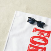 可愛いアートワークデザイン「私が解決策買」  ビーチタオル (インサイチュ)