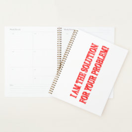 可愛いアートワークデザイン「私が解決策買」  プランナー手帳