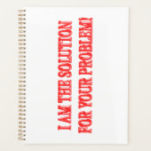 可愛いアートワークデザイン「私が解決策買」  プランナー手帳 (正面)
