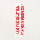 可愛いアートワークデザイン「私が解決策買」  ヨガマット (正面)