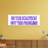 可愛いアートワークデザイン「BE THE SOLUTION」買今すぐ キャンバスプリント (インサイチュ (リビング))