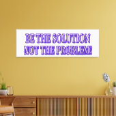 可愛いアートワークデザイン「BE THE SOLUTION」買今すぐ キャンバスプリント (インサイチュ (リビング))