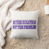 可愛いアートワークデザイン「BE THE SOLUTION」買今すぐ クッション (ブランケット)