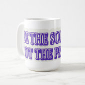 可愛いアートワークデザイン「BE THE SOLUTION」買今すぐ コーヒーマグカップ (正面左)