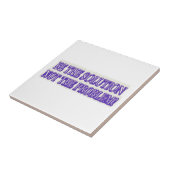 可愛いアートワークデザイン「BE THE SOLUTION」買今すぐ タイル (側面)