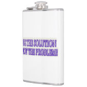 可愛いアートワークデザイン「BE THE SOLUTION」買今すぐ フラスク (左)