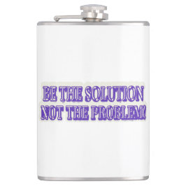可愛いアートワークデザイン「BE THE SOLUTION」買今すぐ フラスク