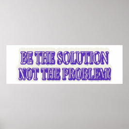 可愛いアートワークデザイン「BE THE SOLUTION」買今すぐ ポスター