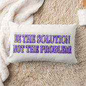 可愛いアートワークデザイン「BE THE SOLUTION」買今すぐ ランバークッション (ブランケット)